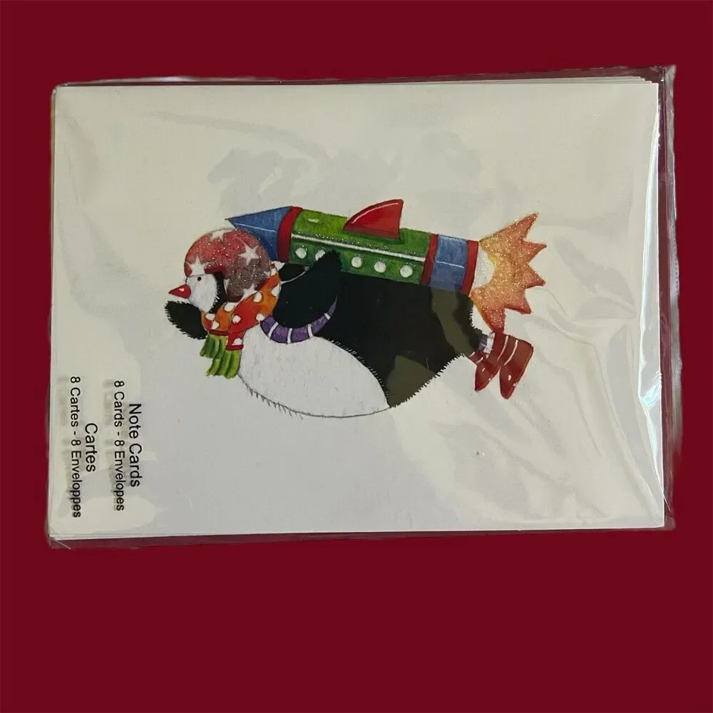 2009 Designer Christmas Note Cards Studio 18 Blank 2 packs 16 cards total NOS